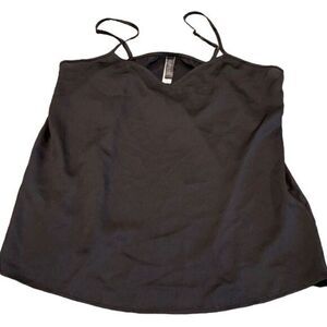 NWOT Adore Me Medium Black Slinky Tank Lounge Pajama Top Spaghetti Strap